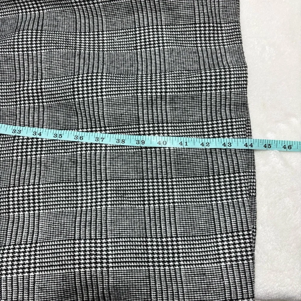 Nili Lotan for Target Long Overcoat Plaid Double Breasted‎ Black White Size XL